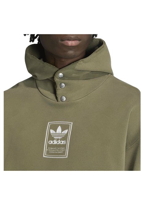 Adidas Originals Elevated GFX Hoodie Olive Strata Green Men ADIDAS ORIGINALS | Sweatshirts | KW4403-